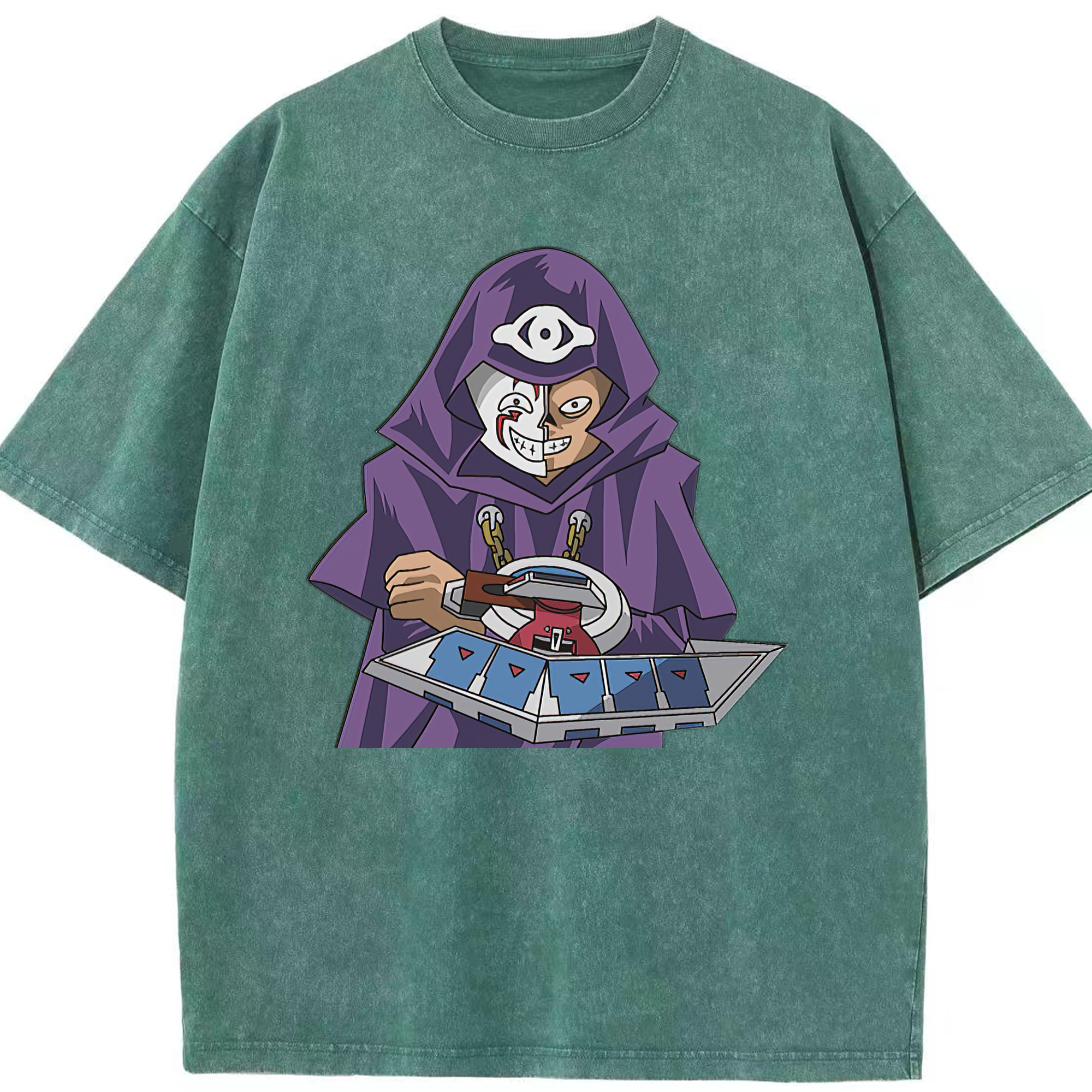 （画像用） 遊☆戯☆王 Yu-Gi-Oh! 綿100% ヴィンテージ風 半袖Tシャツ（フロントプリント）